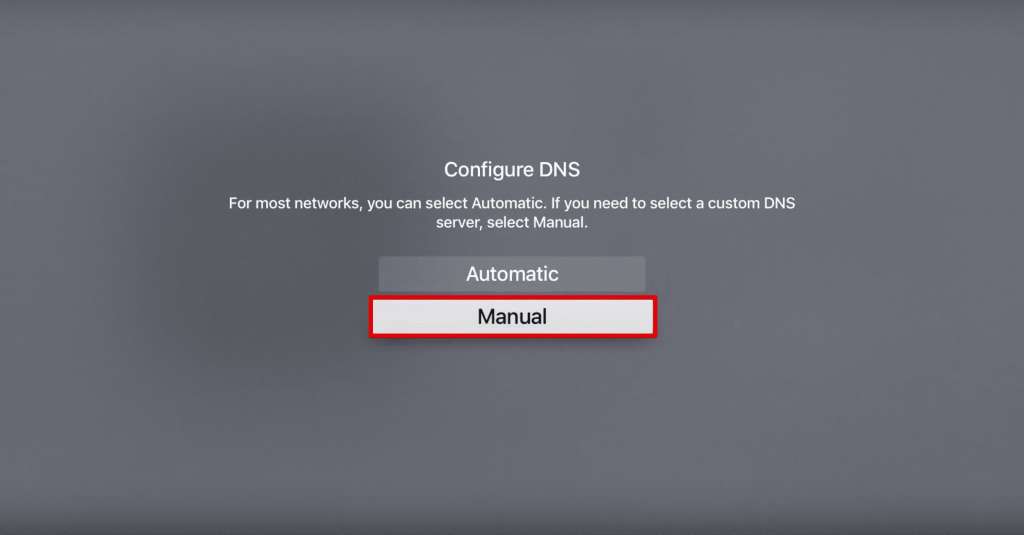 Apple TV DNS - étape 4